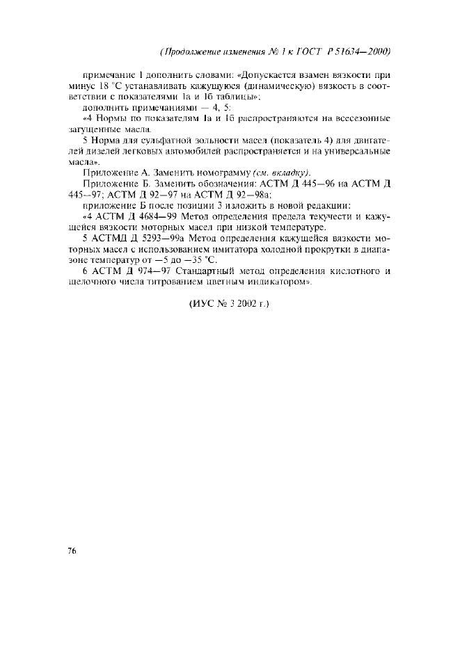 Изменение №1 к ГОСТ Р 51634-2000