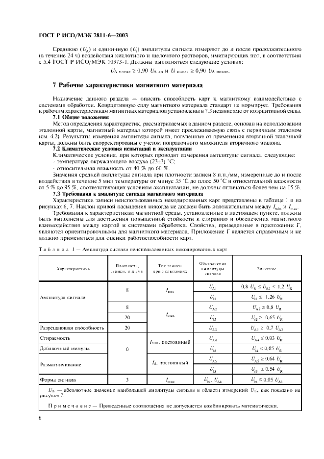 ГОСТ Р ИСО/МЭК 7811-6-2003